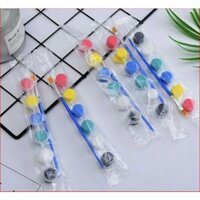 50 vỉ màu tô tượng 6 màu 2ml kèm cọ, màu arylic đậm đặc