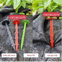 500 cái ghim nhựa dài 14cm có gái ghim màng phủ và ghim bạt phủ chống cỏ