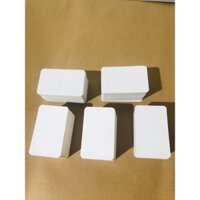 500 flashcard trắng giấy ivory siêu dày 350gsm bo góc không đục lỗ