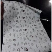 500 Giấy chống thấm dầu 27 × 36 có hoa văn