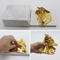 500 lá vàng công nghiệp Đài Loan dát đồ gỗ , nội thất , thạch cao trái cây siêu mềm mịn bóng sáng