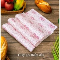 500 tờ Giấy gói bánh sandwich, thức ăn nhanh, thấm dầu, hamburger, bento, bakery, lót đồ chiên