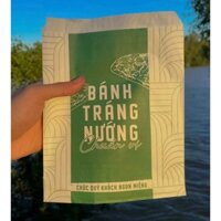 500 Túi giấy in sẵn size 21 đựng bánh tráng nướng