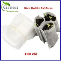 500 Túi vải tự hủy chuyên dụng ươm hạt giống, giâm hoa hồng 8×11cm