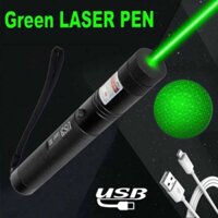 5000Miles Strong Beam Green Laser Pointer Pen 532nm Lazer Torch USB Rechargeable