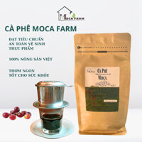 500g Cà phê nguyên chất rang mộc  loại đặc biệt thơm ngon Mocafarm robusta, arabica Cầu Đất