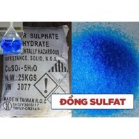 500g Đồng sunfat CuSO4 không tạp chất (xử lý nước bể bơi, làm thí nghiệm, làm tinh thể)