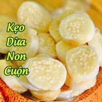 500g Kẹo Dừa Dứa non cuộn bánh tráng - Bánh kẹo Tết - đồ ăn vặt