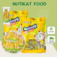 500g Kẹo Ngô Nhân Chảy - Kẹo Bắp Dẻo Ăn Vặt