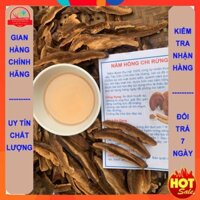 500g nấm hồng chi rừng thái lát, nấm linh chi hồng chi, giải độc gan, men gan cao, ổn định huyết áp