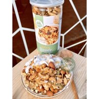 500g Ngũ cốc Granola Thơm Ngon, Ngũ Cốc Giảm Cân Thêm Macca, Óc Chó Đỏ, Dừa Khô 12 Loại Hạt