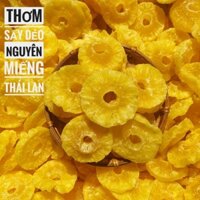 500g Thơm sấy dẻo nguyên miếng thái lan - Mứt thơm khoanh sấy dẻo - Mứt tết - đồ ăn vặt hahan shop - đồ ăn vặt