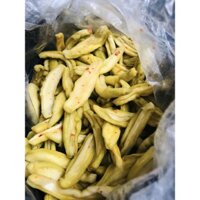 500g xoài xanh sấy muối ớt vẫn còn vị chua chua của xoài, kèm muối tây ninh cay