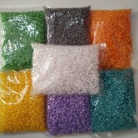 500gr hạt cườm nhựa nứt (bọt tuyết) 8mm và 10mm