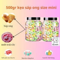 500gr kẹo sáp ong nhân trái cây đủ vị size mini. Handmade từ sáp ong và Mứt hoa quả siêu ngon. Tiệm Kẹo Tú-An