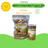 500Gram Hạt mix sấy nguyên vị gồm Macca, Hạnh nhân, Hạt điều, Óc chó đỏ, Óc chó vàng, Hạt bí, ăn liền hoặc làm sữa hạt