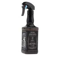 500ml 18oz Plastic Haircut Mist Sprayer Tool Water Plants Spray Bottle Barber Hairdressing Salon Tool Black Clear - Clear