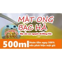 500ml mật ong hoa bạc hà đặc sản Hà Giang, cam kết chất lượng