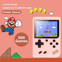 500trò chơi Macaron Gameboy cầm tay máy chơi game FC bảng điều khiển trò chơi trẻ em bảng điều khiển trò chơi