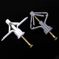 50/100 cái Neo chuyển đổi bằng nhựa với ốc vít M4 cho rèm, tấm thạch cao, tường rỗng và bu lông mở rộng ống