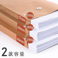 50/100 túi đựng hồ sơ giấy kraft chính hãng Xima túi đựng hồ sơ thầu nhân sự hợp đồng giấy a4 dày cỡ lớn túi đựng tài liệu lưu trữ dung tích lớn bán buôn đồ dùng văn phòng 50 cái