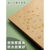 50/100 túi đựng tài liệu giấy kraft A4 dày, túi đựng hồ sơ không chứa axit, dung tích lớn, túi nhựa trong suốt, túi đựng tài liệu A3, đồ dùng văn phòng bán buôn