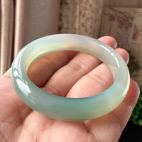 50.3 Vòng Miệng Nửa Núi Dầu Nước Mã Não Xanh Vòng Tay Số Q22 [Đường kính bên trong-Thick] 50.3-11.6-7,4