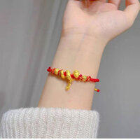 5.03323 Bộ Sưu Tập Người Vàng Nguyên Chất 999 Vòng Tay Vàng Nam Nữ Phong Cách Năm Rắn Cung Hoàng Đạo Rắn Dây Đỏ Vòng Tay Bạn Gái Mạ Vàng Quà Tặng 3.11