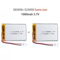 503450523450 1000mAh 3.7V Polymer Lithium Pin Sạc Li-ion JST PH2.0 2pin Cho Điện Thoại Thông Minh GPS DVD MP4 MP5 Màu sắc 10 chiếc