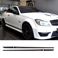 507 Phong Cách Váy Bên Đua Sọc Vinyl Decal Dán Cho Xe Mercedes Benz C Class W204 S204 Coupe C63 AMG C180 C200 C230 C280 C300 C320auto Phần Trang Trí Xe Hơi