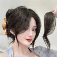 [5083 người khen ngợi] Bazi tóc mái tóc giả tóc thật dài không khí vô hình cuộn dây tóc giả tóc giả trán nổi tiếng trên mạng tóc mái giả