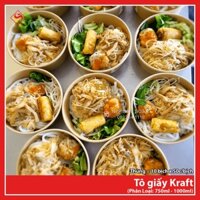 50c - Tô giấy Kraft có nắp - đựng bánh bông lan trứng muối