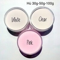 ￼[50g] Bột Mỹ 5in1 có nhũ đắp móng, ombre, bột nhúng, nắn hoa…vv - Clear