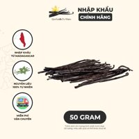 [50gr] Quả Vanilla Tự Nhiên Nhập Khẩu Madagascar Hương Vanilla Ngọt Ngào, Cho Trực Tiếp Vào Bánh Và Các Thức Uống