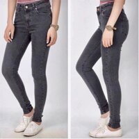 [50kg~95kg] Quần Jean Dài Xám Lông Chuột Trơn Bigsize Lưng Cạp Cao Co Dãn 4 Chiều 2884