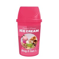 50L Nhựa Kem Thùng Rác Với Nắp Vặn Tròn Hình Chữ Nhật Thùng Rác Nhà Sản Xuất