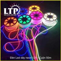 [50m] Đèn Led Dây Neon 12V 6x12mm ngoài trời chống nước
