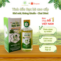 50ml Tinh dầu Bạc hà cao cấp khử mùi, kháng khuẩn, tinh dầu xông phòng, thơm phòng, thư giãn