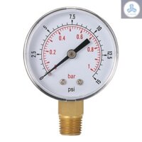 50mm 0 ~ 15psi 0 ~ 1bar Bộ lọc bể bơi Mặt số áp suất nước Đồng hồ đo áp suất thủy lực Máy đo áp suất 1 / 4 "NPT Thread ANEW-4.1