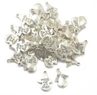 50pcs   FOR AN ANGEL Charms Pendants For DIY Jewelry Making