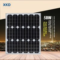 50W Tấm năng lượng mặt trời silicon đơn tinh thể mô-đun quang điện, sạc lại pin 12V, máy phát điện năng lượng mặt trời