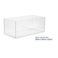 50x20x20cm Combo 5 tấm nhựa mica cứng trong suốt cắt sẵn làm hồ cá, chuồng hamster, hộp trưng bày... .Mica