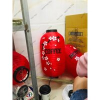 [50x25cm] đèn Nhật Bản vẽ hoa và chữ