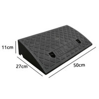 50x27x11cm MÀU ĐEN Dốc bục, bậc cầu dắt xe ô tô, xe máy xe đạp, cầu dắt xe, bục lên xuống xe, có lỗ chờ bắt ốc cố định