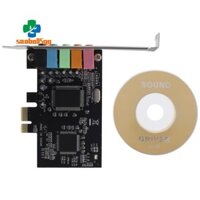 5.1 Card âm thanh bên trong cho 10 cái có giá đỡ cấu hình thấp, PCI-E âm thanh nổi 3D, CMI8738 Chip 32 / 64 Bit Card âm thanh PCI