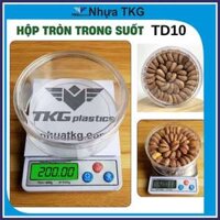 52 Hộp nhựa trong suốt xếp 2 hàng và 3 hàng hạt điều 500g hộp nặng 200g