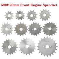 520 # Chain 20mm 10T - 23T Bánh xích động cơ phía trước cho Loncin Zongshen Lifan Shineray 150 200 250cc ATV Quad Dirt Bike Xe máy