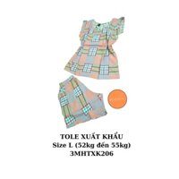 52kg đến 55kg - TOLE XUẤT KHẨU tay cánh tiên quần đùi - 3MHTXK206 - size L - 171k