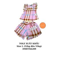 52kg đến 55kg - TOLE XUẤT KHẨU tay cánh tiên quần đùi - 3MHTXK209 - size L - 171k