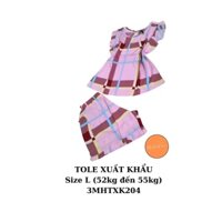 52kg đến 55kg - TOLE XUẤT KHẨU tay cánh tiên quần đùi - 3MHTXK204 - size L - 171k